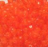 100 8mm Acrylic Faceted Orange